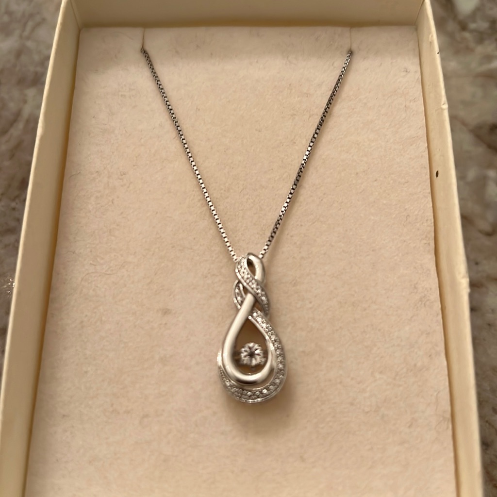 Brand New In Box Diamond Necklace